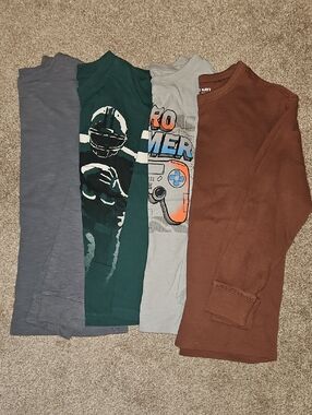 Old Navy Boys Long Sleeve Tee - Brown